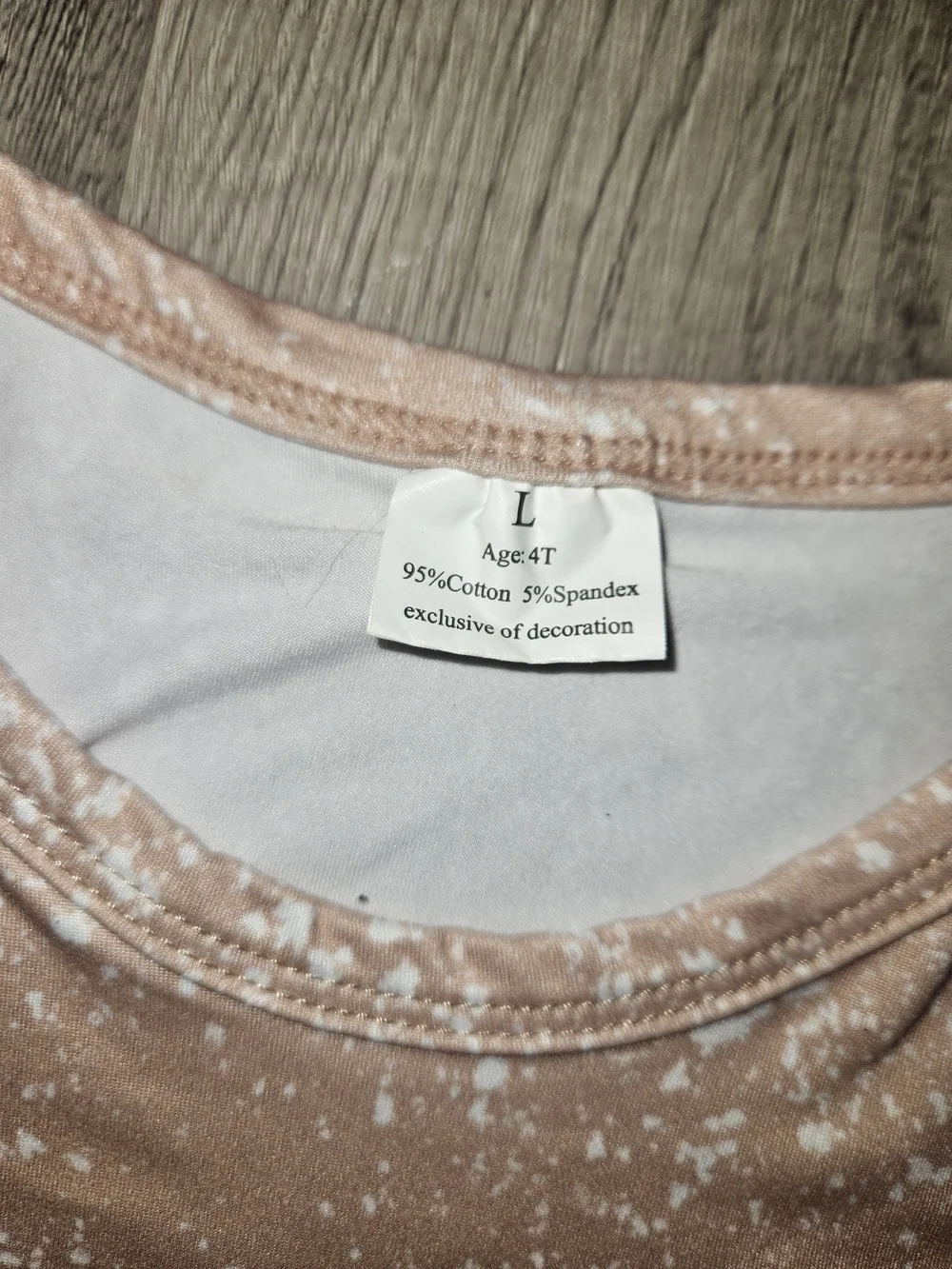 Beige Minnie Mouse Tee and Brown Patterned Bell Pants Set - Picture 4 of 6